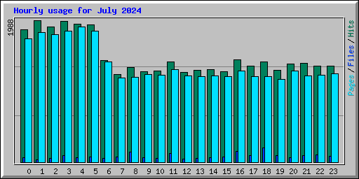 Hourly usage for July 2024